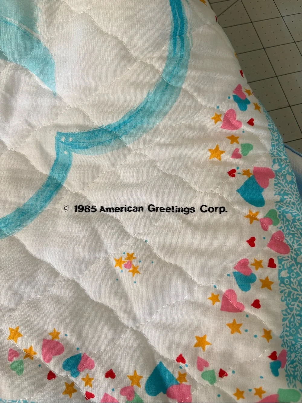 Vintage “new” Care Bears Quilt